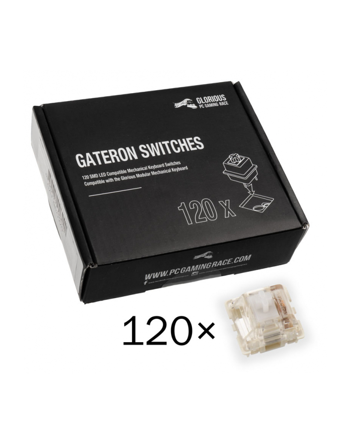 Glorious PC Gaming Race Przełączniki Gateron Clear 120szt. główny