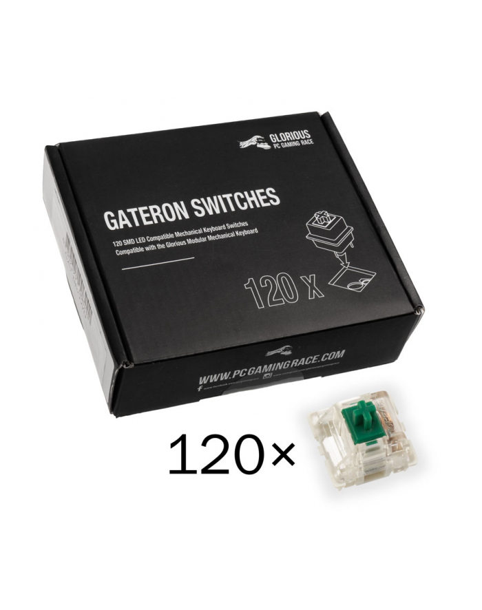 Glorious PC Gaming Race Przełączniki Gateron Green 120szt. główny
