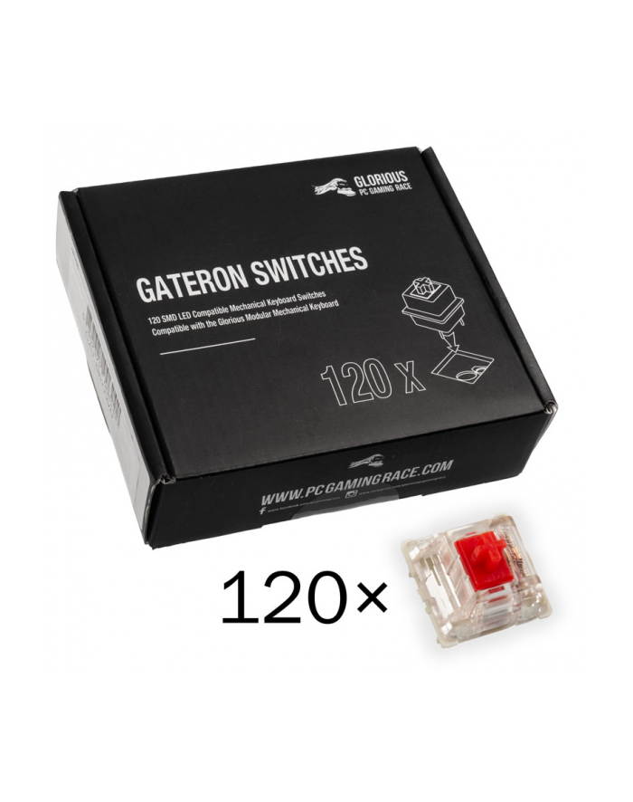 Glorious Pc Gaming Race Przełączniki Gateron Red 120Szt główny