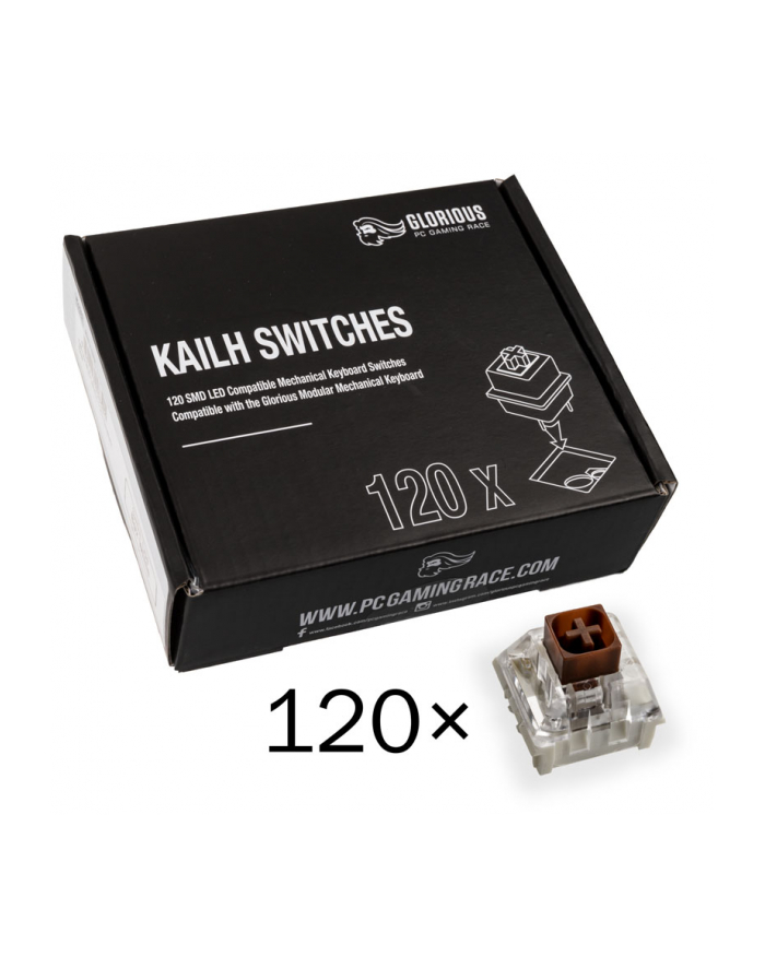 Glorious Pc Gaming Race Przełączniki Kailh Box Brown 120Szt główny