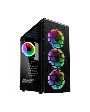 Kolink Observatory Lite Mesh RGB Tempered Glass Black