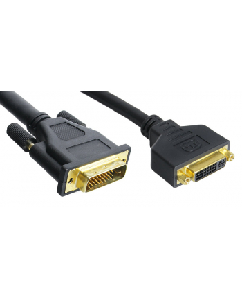 InLine PRZEDŁUŻACZ DVI-D DUAL LINK-POZŁACANE KOŃCÓWKI-2M 17773P KABEL PRZEDŁUŻACZ DVI- (17773P)