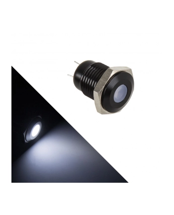 Lamptron Black Polycarbonate Vandal Resistant Illuminated biała kropka (LAMPSW2004H) nr 2