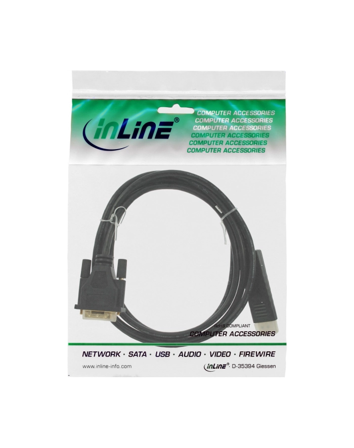INLINE DISPLAYPORT NA DVI 2M - CZARNY (17112) główny
