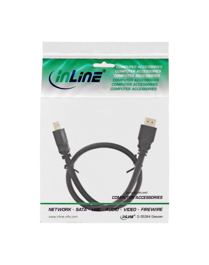InLine HDMI cable, 19pin M/M, 1m (17601P) główny