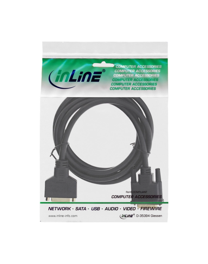 InLine PRZEDŁUŻACZ DVI-D DUAL LINK-POZŁACANE KOŃCÓWKI-2M 17773P KABEL PRZEDŁUŻACZ DVI- (17773P) główny