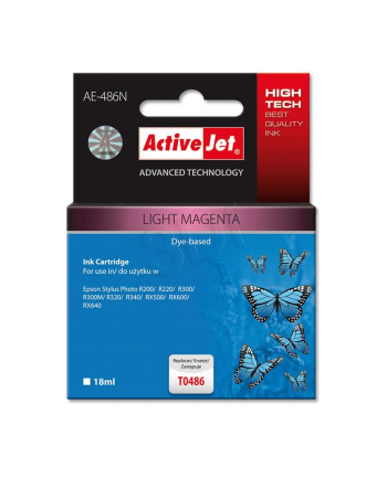 ActiveJet AE-486 tusz light magenta pasuje do drukarki Epson (zamiennik T0486)