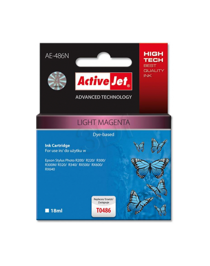 ActiveJet AE-486 tusz light magenta pasuje do drukarki Epson (zamiennik T0486) główny