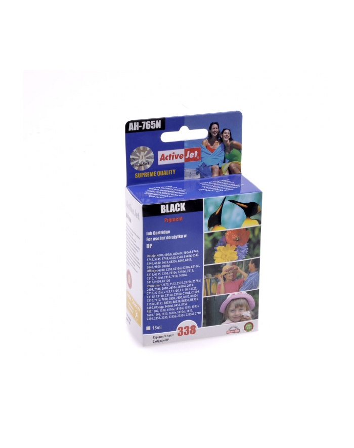 ActiveJet AH-765 tusz czarny do drukarki HP (zamiennik C8765E nr 338) główny