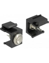 Delock MODUŁ KEYSTONE GNIAZDO PRZYCISK CZARNY (86402) - nr 10