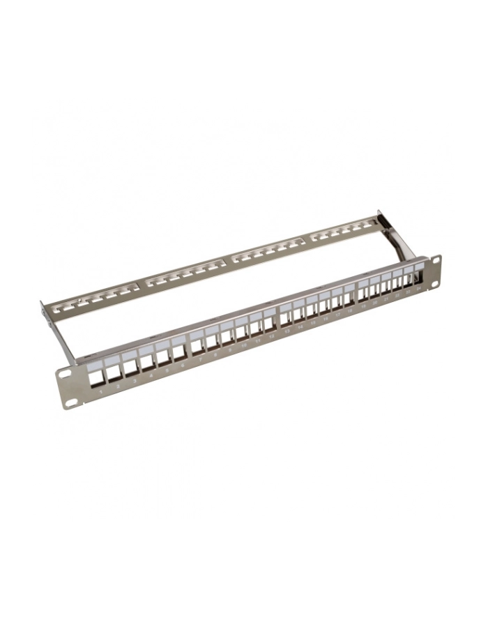 EFB-Elektronik Patch panel 37576.1 24 porty do modułów Keystone 1U z tacką do kabli główny
