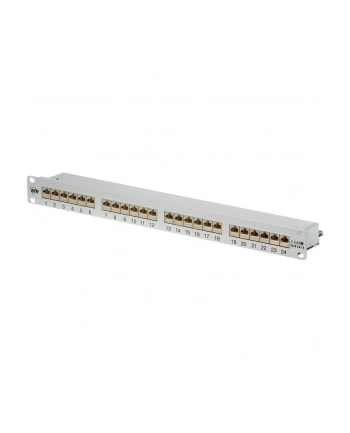 Metz Patch panel CAT 6 24 porty 1U 19'' Srebrny (130855E)
