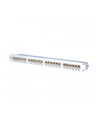 Metz Patch panel CAT 6 24 porty 1U 19'' Srebrny (130855E)