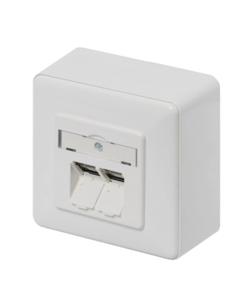 Metz Connect Gniazdo Sieciowe 1307380002-I 1307380002-I, 2 Porty, Cat 6, Nadtynkowy nr 2