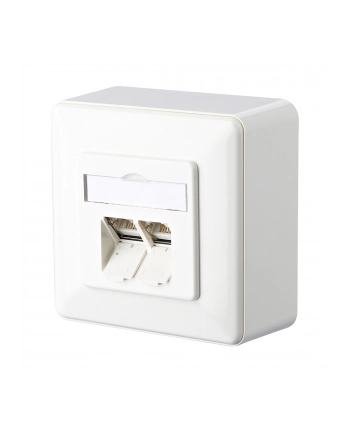 Metz Connect Gniazdo Sieciowe 1307380002-I 1307380002-I, 2 Porty, Cat 6, Nadtynkowy nr 1