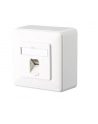Metz Connect Gniazdo Sieciowe Rodzaj Montażu: Podtynkowy, Wkład Z Płytką Centralną I Ramką, 130C371002-I 130C371002-I, Cat 6A, 1 Port, Czysty Biały - nr 1