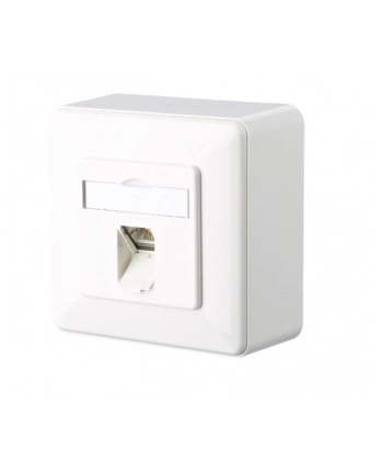 Metz Connect Gniazdo Sieciowe Rodzaj Montażu: Podtynkowy, Wkład Z Płytką Centralną I Ramką, 130C371002-I 130C371002-I, Cat 6A, 1 Port, Czysty Biały nr 2
