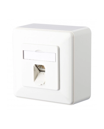 Metz Connect Gniazdo Sieciowe Rodzaj Montażu: Podtynkowy, Wkład Z Płytką Centralną I Ramką, 130C371002-I 130C371002-I, Cat 6A, 1 Port, Czysty Biały nr 1