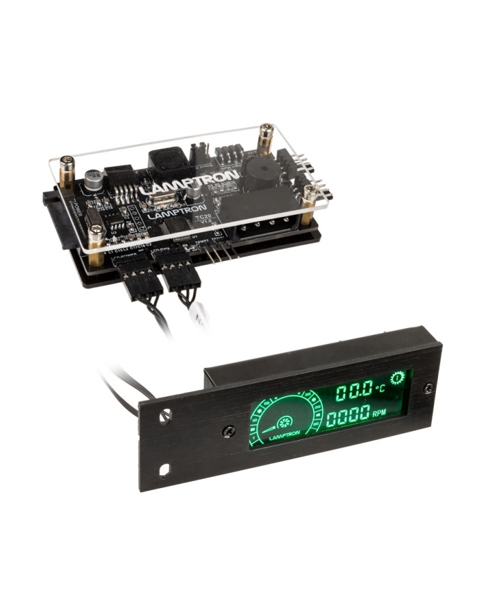 Lamptron TC20 PCI RGB wentylator i kontroler LED (LULS313) główny