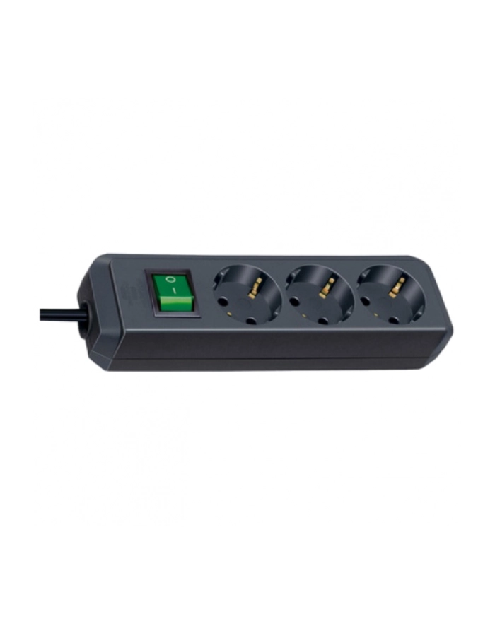 Brennenstuhl Eco-Line Listwa Zasilająca Z Wyłącznikiem - 3X Gniazda - 5M Kabel - Czarna główny