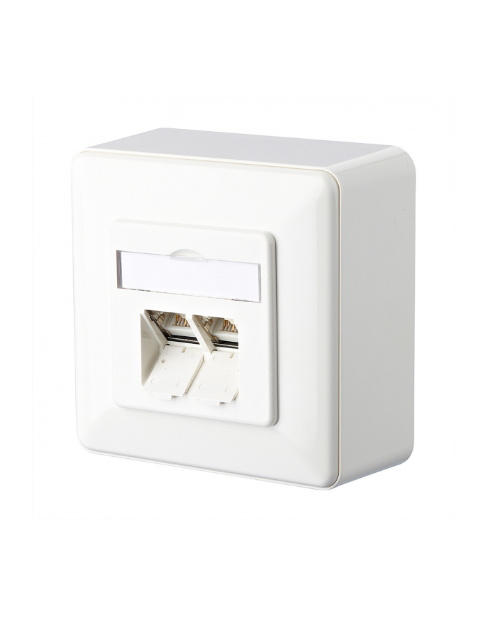 Metz Connect Gniazdo Sieciowe 1307380002-I 1307380002-I, 2 Porty, Cat 6, Nadtynkowy główny