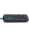 Brennenstuhl Eco-Line Listwa Zasilająca Z Wyłącznikiem - 3X Gniazda - 5M Kabel - Czarna - nr 13