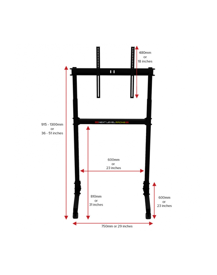 Next Level Racing Free Standing Single Monitor stand NLRA011 główny