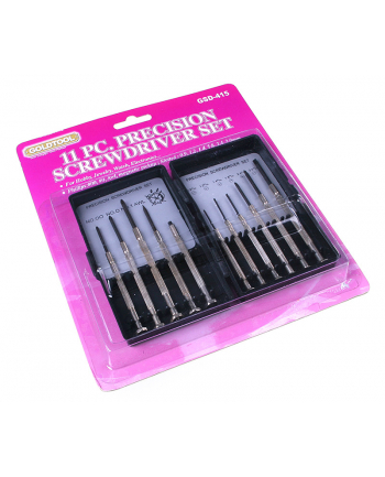 Narzędzia serwisowe Ohne hersteller Zestaw śrubokrętów z 11 końcówkami (43076)  nr 2