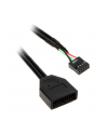 Silverstone Kabel Usb 2.0/3.0 G11303050-Rt, 1X Złącze Żeńskie Usb 3.0, 19-Pin - 1X Złącze Że (G11303050-RT) - nr 1