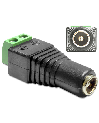 Delock Adapter 2 Pin - DC 2.5 x 5.5mm (65485)