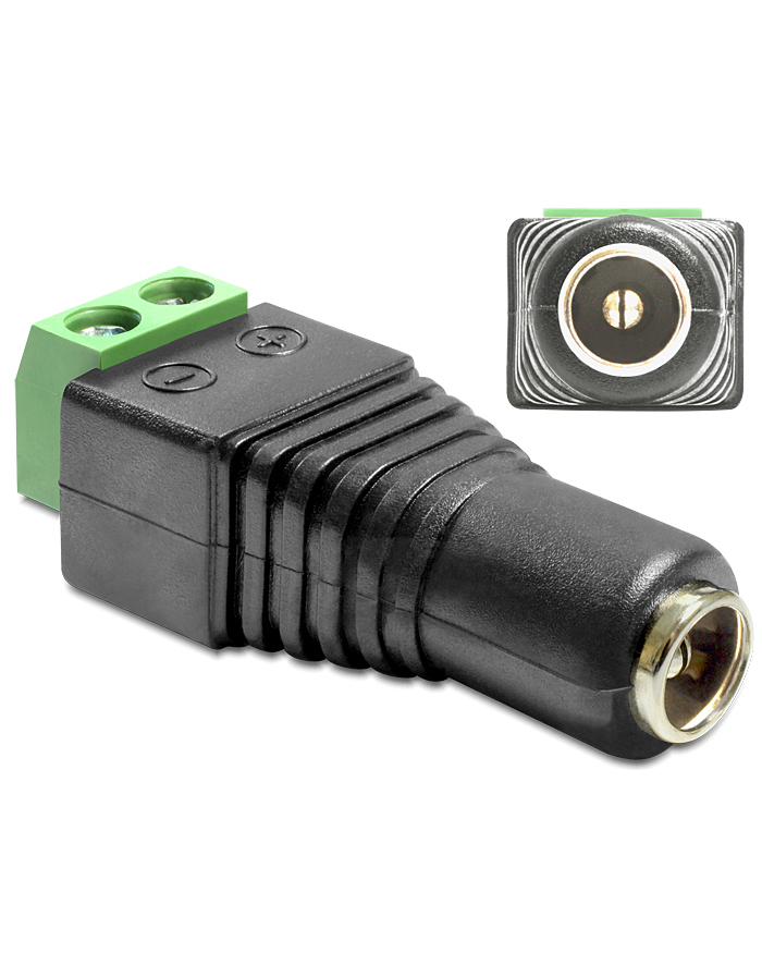 Delock Adapter 2 Pin - DC 2.5 x 5.5mm (65485) główny