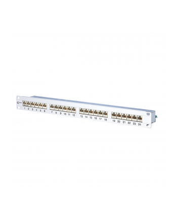 Metz Patch panel CAT 6 24 porty 1U 19'' Srebrny (130855E)