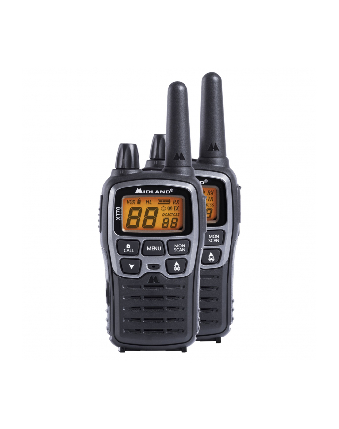 Pni Radio Pmr/Lpd Portabila Midland Xt70 Set Z 2 Szt. Kod C1180 główny