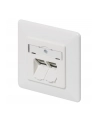 METZ CONNECT E-DAT C6 2 Port UP reinweiß RAL9010 - nr 1
