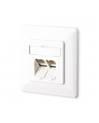 METZ CONNECT E-DAT C6 2 Port UP reinweiß RAL9010