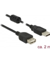 Delock Kabel USB Delock Przewód przedłużający USB A, 2m, czarny (84885) - nr 8