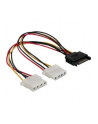 DeLOCK SATA 15pin > 2x 4pin Molex female 20cm (65159) - nr 2