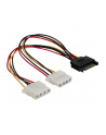 DeLOCK SATA 15pin > 2x 4pin Molex female 20cm (65159) - nr 6