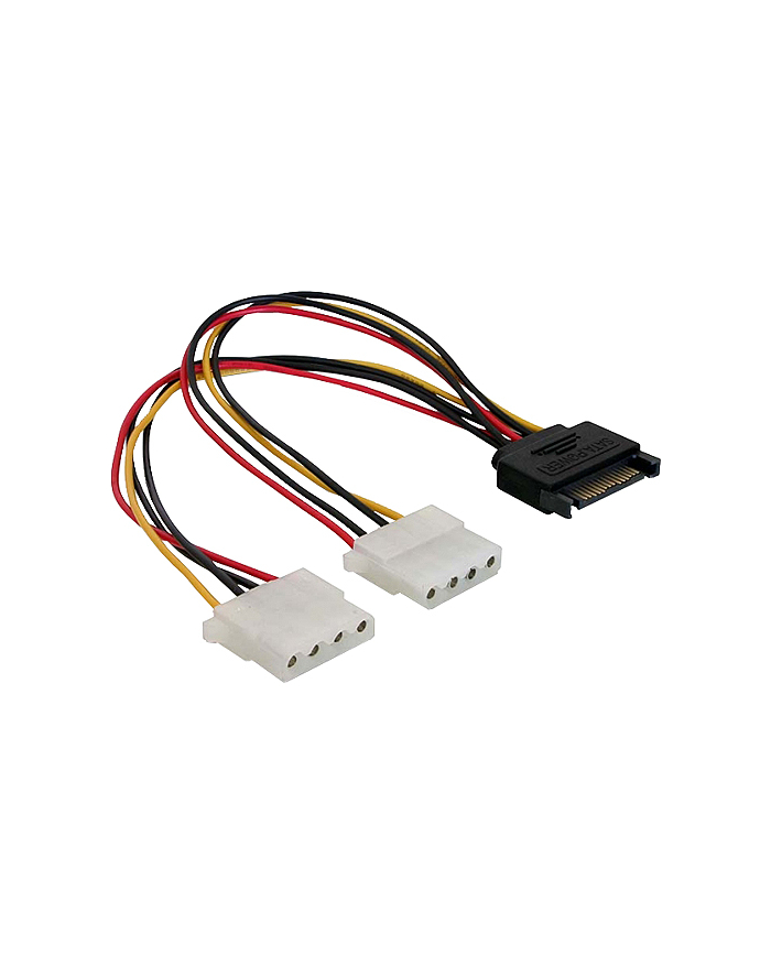 DeLOCK SATA 15pin > 2x 4pin Molex female 20cm (65159) główny