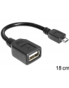 Delock Kabel Usb 2.0 , 1X Złącze Męskie Micro-Usb 2.0 B - 1X Złącze Żeńskie Usb 2.0 A, (83293) - nr 2