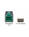 Delock Powered USB Kabel 12V - 2x4Pin St 2.0m (85483) - nr 4