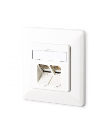 METZ CONNECT E-DAT C6 2 Port UP reinweiß RAL9010