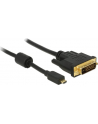 Delock microHDMI na DVI (24+1) 1m Czarny (83585) - nr 8