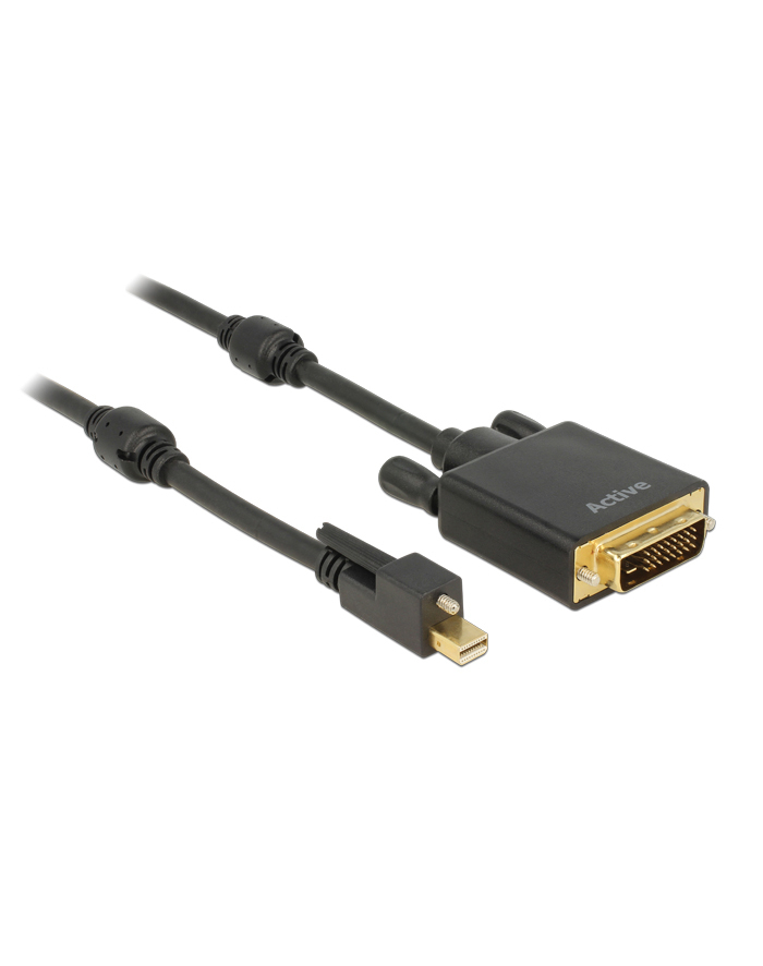 Delock mini-DisplayPort DVI(24+1) Czarny 2m (83726) główny