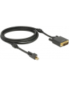 Delock mini-DisplayPort DVI(24+1) Czarny 2m (83726) - nr 6