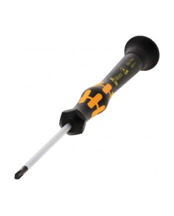 Wera Wkrętak (śrubokręt) precyzyjny krzyżowy PH0x60 mm, antystatyczny Kraftform Micro ESD 1550PH (05030111001) nr 1