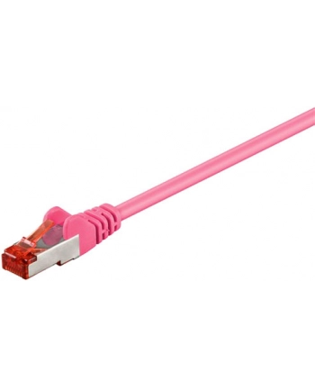 Kabel sieciowy CAT 6 S/FTP AWG 26/7 RJ45 1 m Magenta (40849934346)