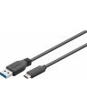 Goobay Kabel USB 3.0,USB 3.1 USB A wtyk, USB C wtyk 0,5m czarny (67999) - nr 2