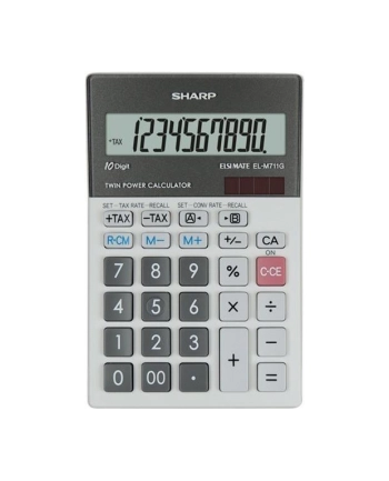Sharp, ELM711GGY, szara, biurkowy, 10 miejsc