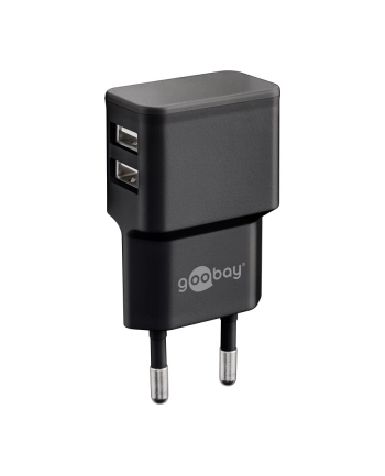 Goobay 2x USB 2,4A Czarny
